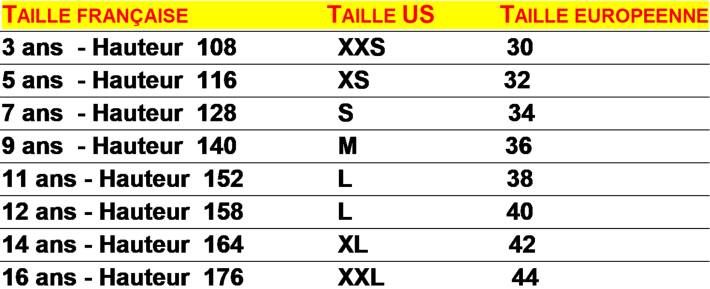 Correspondance taille américaine discount jean